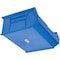Global Industrial Hang & Stack Storage Bin, Plastic, Blue, 7 in H, 16-1/2 in W 269686BL - alternate 3